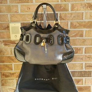 Barbara Bui purse Black with patent trim
